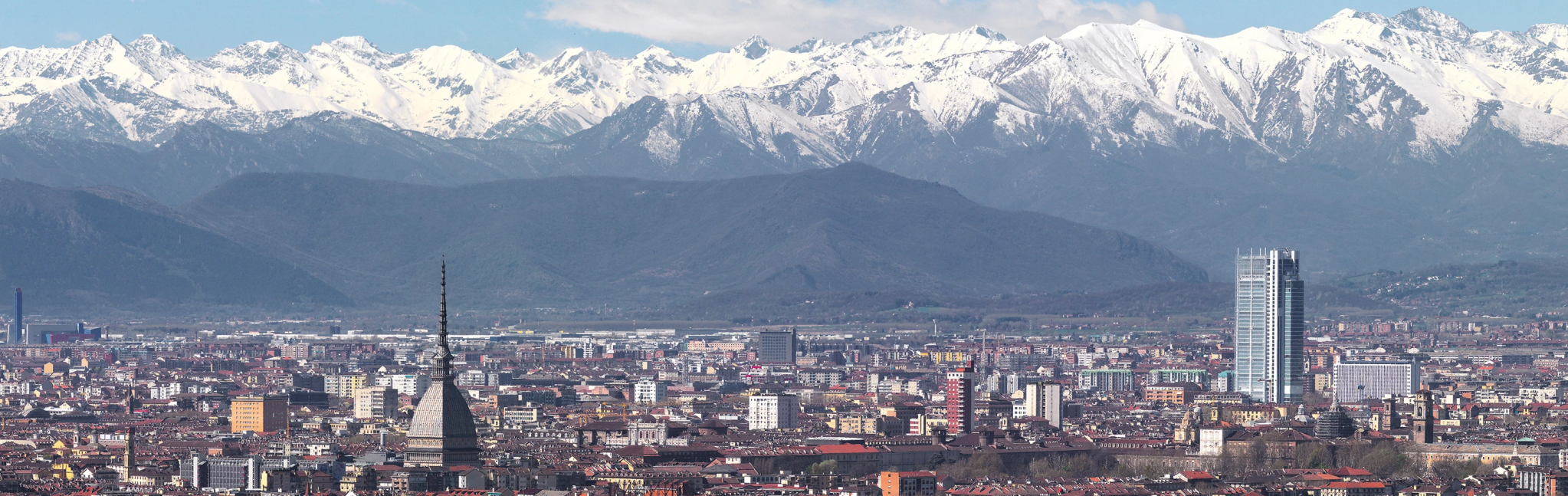 TORINO CITY VIEW FROM DRONE